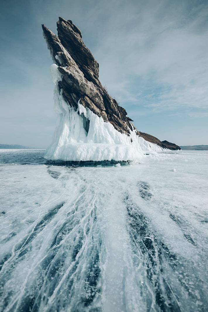 Russie : Les glaces du Lac Baïkal